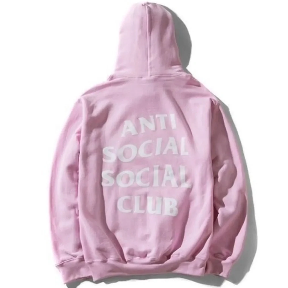 Anti Social Social Club Know You Better Pink Hoodie Large